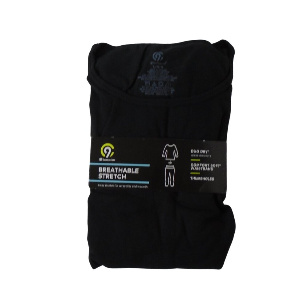 C9 Champion Girls Base layer Duo Breathable Stretch Thermals Large Black